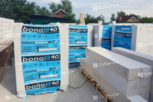 Газосиликатные блоки Bonolit Малоярославец D500 625х250х75 перегородочные